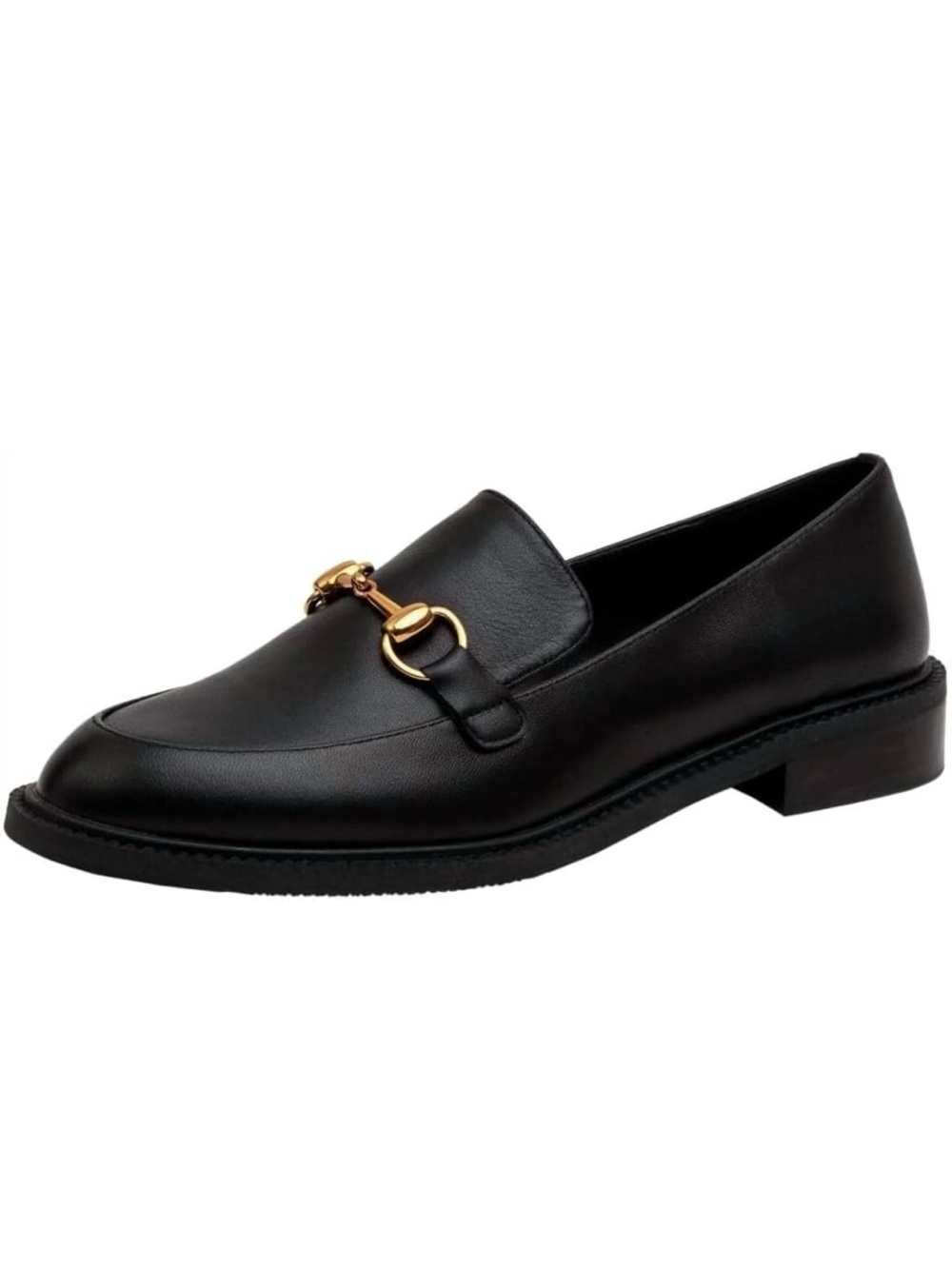 Lisa Vicky Zany-V Black Leather Horsebit Loafers Women’s 8 M NIB